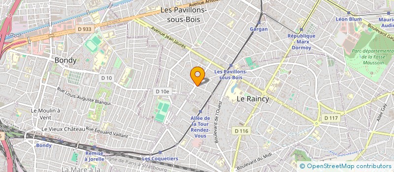 localisation de l'entreprise MONSIEUR AZDINE DAOUD  LES PAVILLONS-SOUS-BOIS