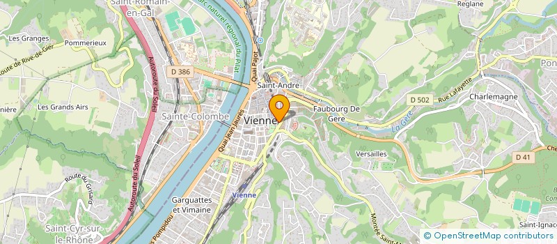 localisation de l'entreprise MONSIEUR AZDINE EZZAHR  VIENNE