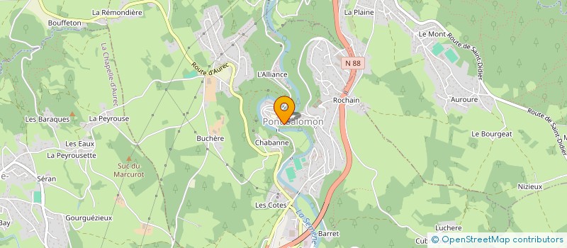 localisation de l'entreprise MONSIEUR AZDINE HADJADJ  PONT-SALOMON