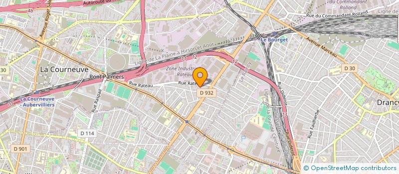 localisation de l'entreprise MONSIEUR AZDINE OUFELLA à LA COURNEUVE