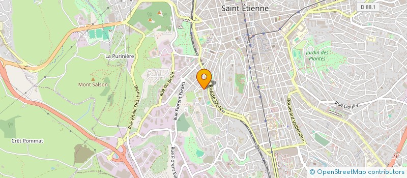 localisation de l'entreprise MONSIEUR AZEDDINE BOUZEMBOUA  SAINT-ETIENNE