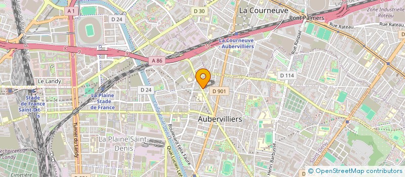 localisation de l'entreprise MONSIEUR AZEDDINE EL GUERROUJ à AUBERVILLIERS