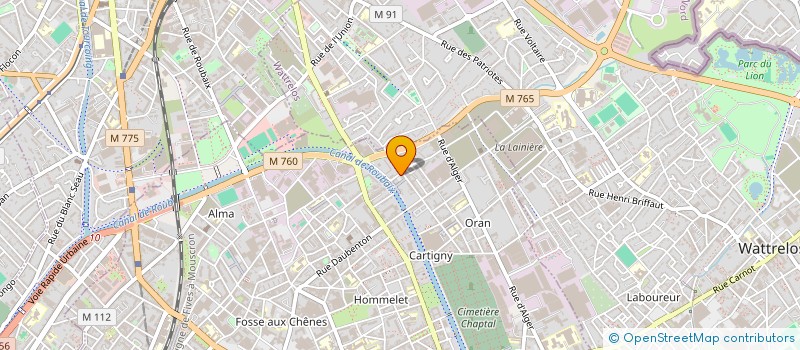 localisation de l'entreprise MONSIEUR AZEDDINE ERRACHIDI  ROUBAIX