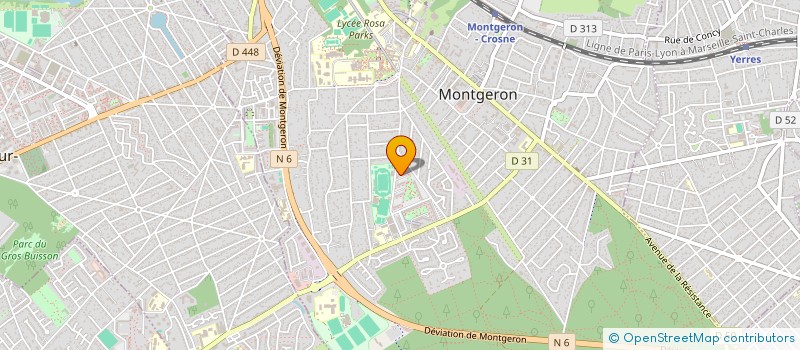 localisation de l'entreprise MONSIEUR AZEDDINE JARI  MONTGERON