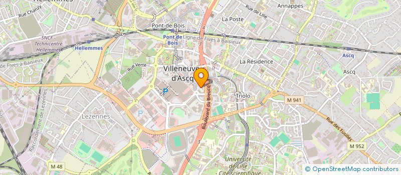 localisation de l'entreprise MONSIEUR AZEDDINE LEMRABET  VILLENEUVE-D'ASCQ