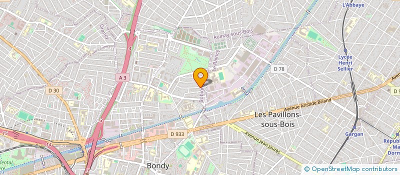 localisation de l'entreprise MONSIEUR AZEDDINE MEKERRI  BONDY