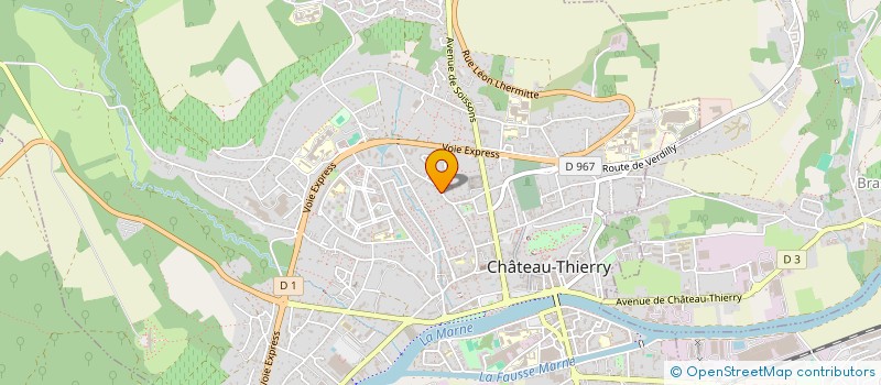 localisation de l'entreprise MONSIEUR AZEDDINE OUDJEHANI  CHATEAU-THIERRY