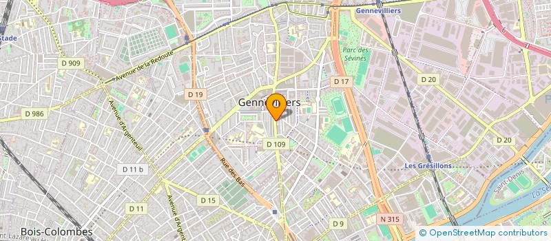 localisation de l'entreprise MONSIEUR AZEDDINE OUGUOUJIL à GENNEVILLIERS
