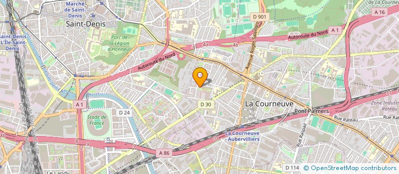 localisation de l'entreprise MONSIEUR AZEDDINE REZZIK à LA COURNEUVE
