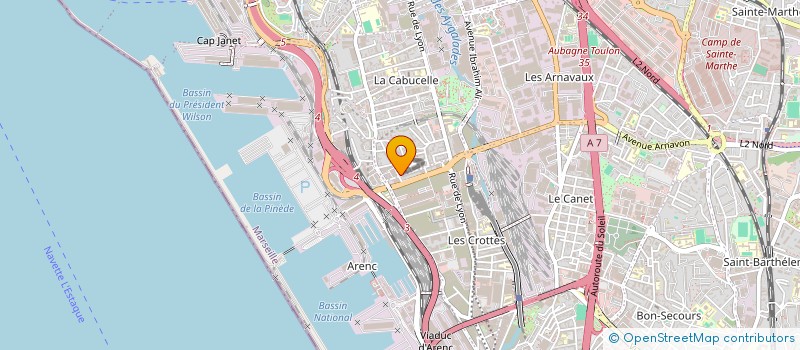 localisation de l'entreprise MONSIEUR AZEDDINE ROUIJAA  MARSEILLE