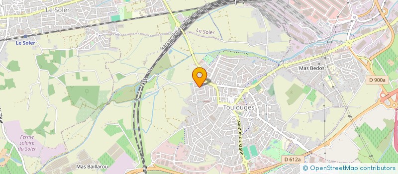 localisation de l'entreprise MONSIEUR AZEDDINE TAHARRASTE  TOULOUGES