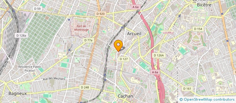 localisation de l'entreprise MONSIEUR AZEDE BAMOSIA  ARCUEIL