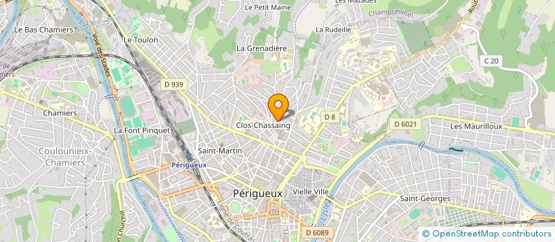 localisation de l'entreprise MONSIEUR AZEDINE AMEUR  PERIGUEUX