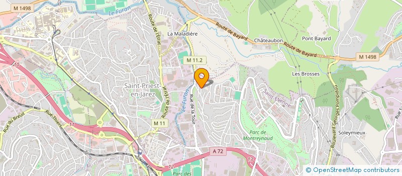 localisation de l'entreprise MONSIEUR AZEDINE BENFRID  SAINT-ETIENNE