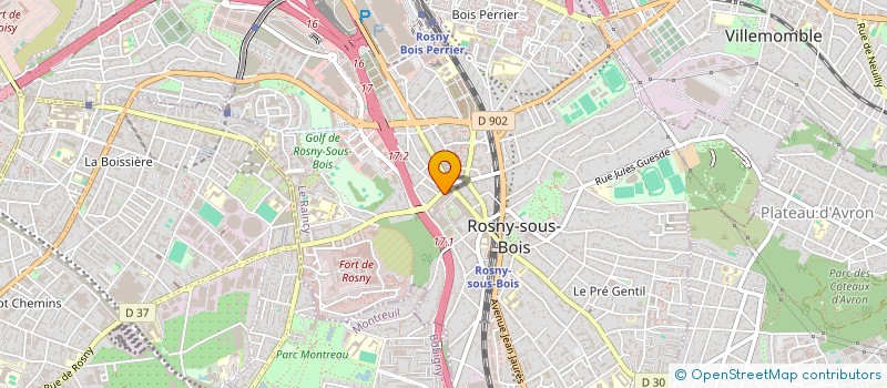 localisation de l'entreprise MONSIEUR AZEDINE BOUCHERIFI à ROSNY SOUS BOIS