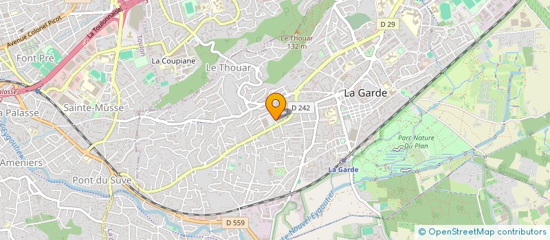 localisation de l'entreprise MONSIEUR AZEDINE DELLALI  LA GARDE