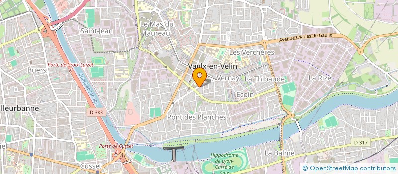 localisation de l'entreprise MONSIEUR AZEDINE KRADAOUI  VILLEURBANNE