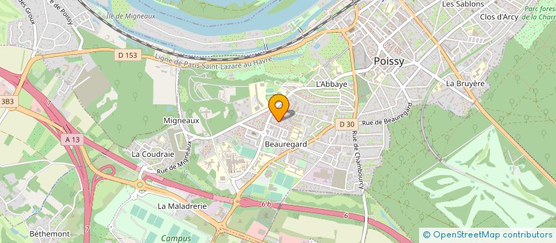 localisation de l'entreprise MONSIEUR AZHAR ASIF  POISSY