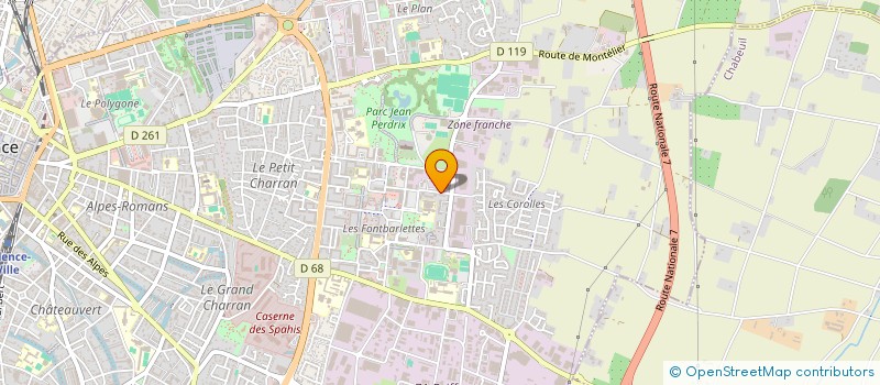 localisation de l'entreprise MONSIEUR AZHAR LOUKRATY  VALENCE