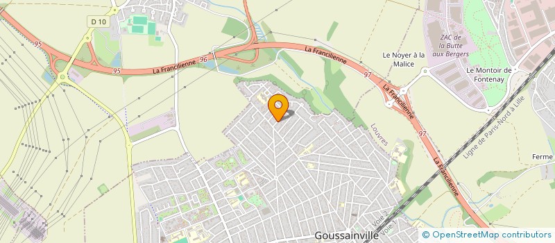 localisation de l'entreprise MONSIEUR AZHAR MEHMOOD à GOUSSAINVILLE