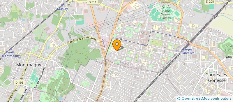 localisation de l'entreprise MONSIEUR AZHAR RAJA  SARCELLES