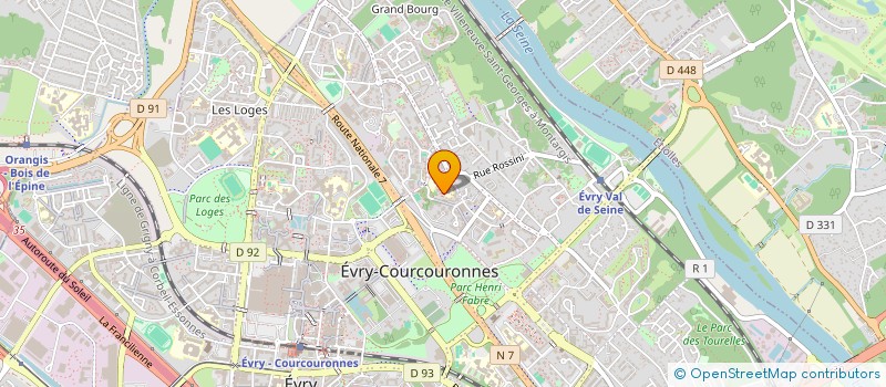 localisation de l'entreprise MONSIEUR AZIDINE CHAMSIDINE ATTOUMANE  EVRY-COURCOURONNES