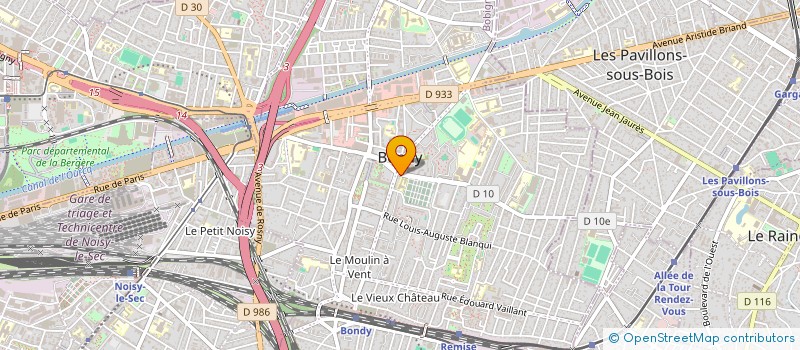 localisation de l'entreprise MONSIEUR AZIZ ABBOUD  BONDY