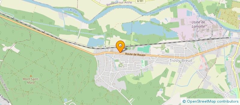 localisation de l'entreprise MONSIEUR AZIZ ABDENEBAOUI  TROSLY-BREUIL