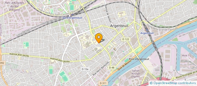 localisation de l'entreprise MONSIEUR AZIZ ABED à ARGENTEUIL