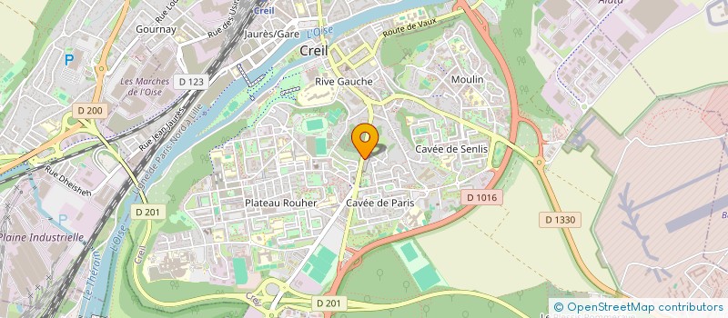 localisation de l'entreprise MONSIEUR AZIZ ABERKROUT  CREIL