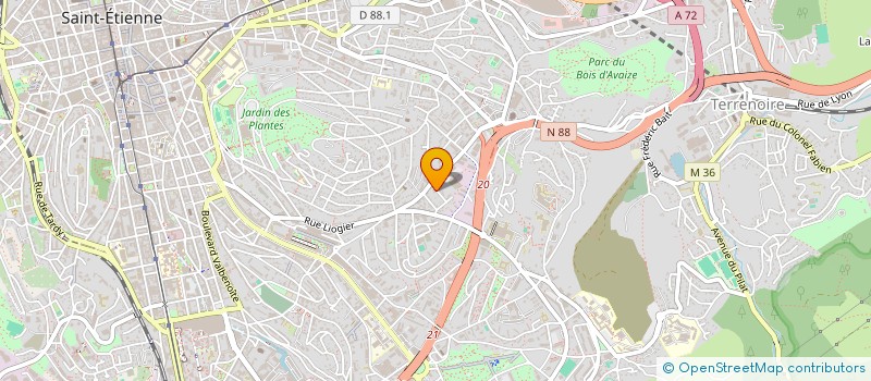 localisation de l'entreprise MONSIEUR AZIZ ABUSHUSHA  SAINT-ETIENNE