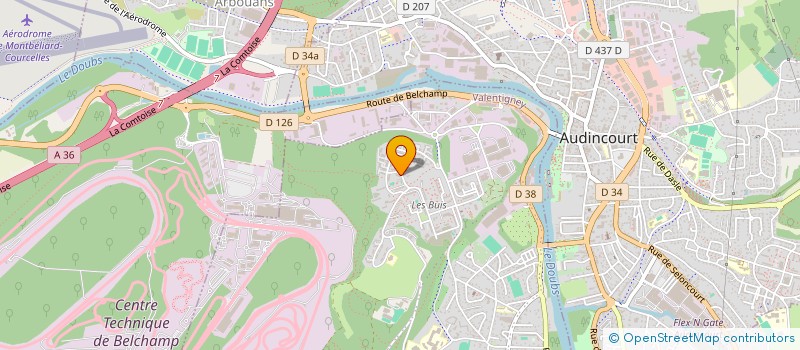 localisation de l'entreprise MONSIEUR AZIZ AJARRAY  VALENTIGNEY