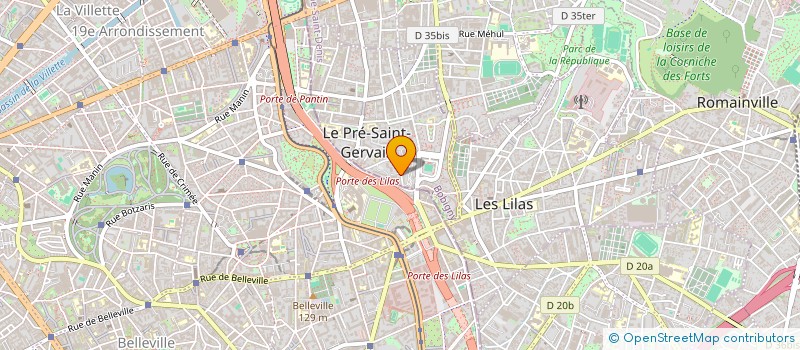 localisation de l'entreprise MONSIEUR AZIZ BELGACEM à LE PRE-SAINT-GERVAIS
