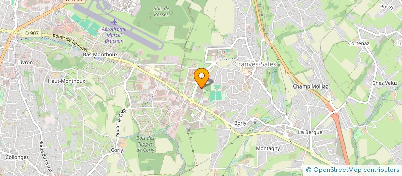 localisation de l'entreprise MONSIEUR AZIZ BENHEMAMA  CRANVES-SALES