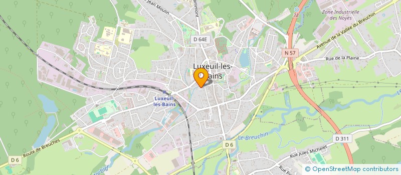 localisation de l'entreprise MONSIEUR AZIZ BENHSSAIN à LUXEUIL-LES-BAINS