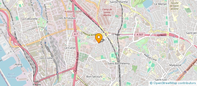 localisation de l'entreprise MONSIEUR AZIZ BENJAAFAR  MARSEILLE 14EME