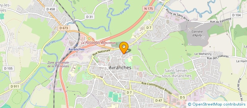 localisation de l'entreprise MONSIEUR AZIZ BENSALEM  AVRANCHES