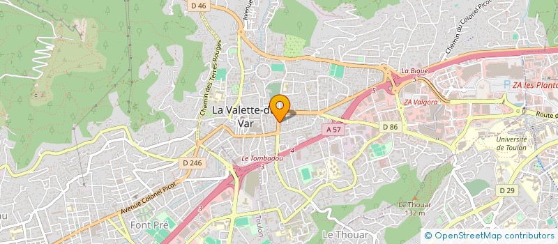 localisation de l'entreprise MONSIEUR AZIZ BERKANI  LA VALETTE-DU-VAR