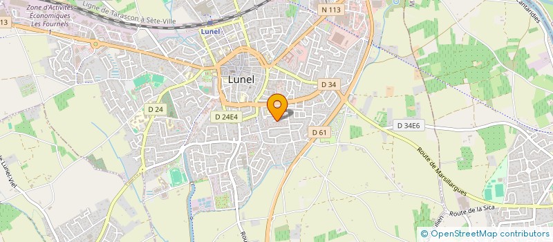 localisation de l'entreprise MONSIEUR AZIZ BOUDRAA  LUNEL
