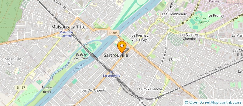 localisation de l'entreprise MONSIEUR AZIZ CHARCHAOUI  SARTROUVILLE