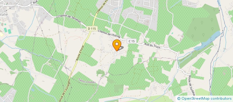 localisation de l'entreprise MONSIEUR AZIZ CHENTIT  SAINT-LOUBES