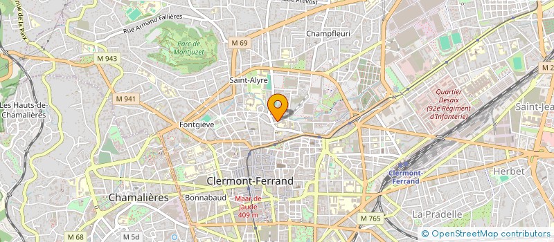 localisation de l'entreprise MONSIEUR AZIZ DRISSI  CLERMONT-FERRAND