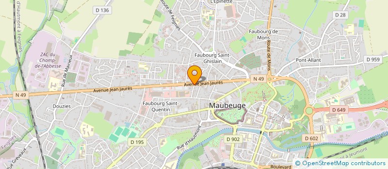 localisation de l'entreprise MONSIEUR AZIZ DUMBUYA  MAUBEUGE