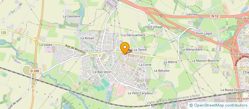 localisation de l'entreprise MONSIEUR AZIZ EL ALAMI  VEZIN-LE-COQUET