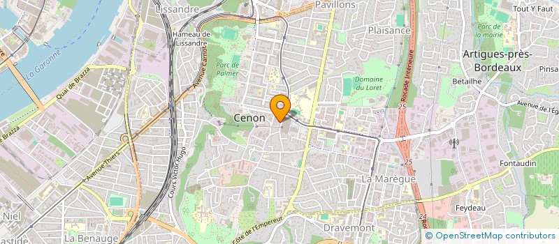 localisation de l'entreprise MONSIEUR AZIZ EZ ZAHRAOUI à CENON