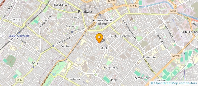 localisation de l'entreprise MONSIEUR AZIZ FERHAOUI  ROUBAIX