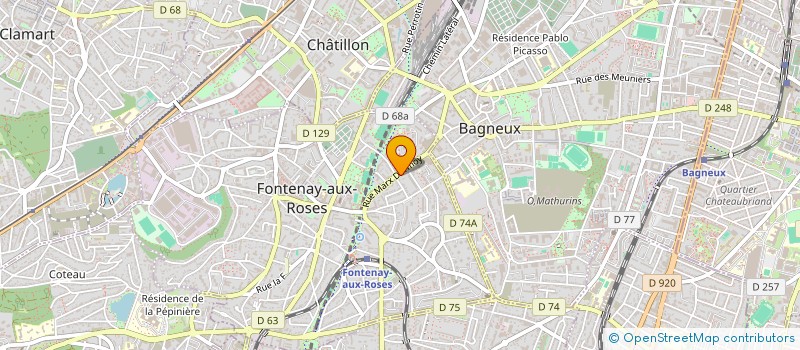 localisation de l'entreprise MONSIEUR AZIZ HAIDARI à FONTENAY-AUX-ROSES