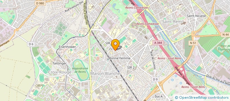 localisation de l'entreprise MONSIEUR AZIZ HEMADI  REIMS