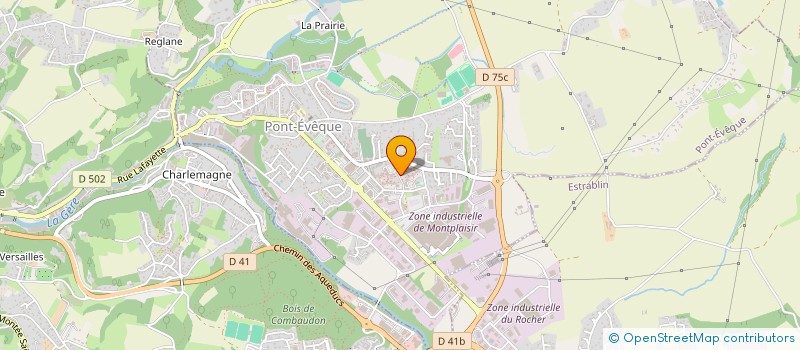 localisation de l'entreprise MONSIEUR AZIZ KHLIFI  PONT-EVEQUE