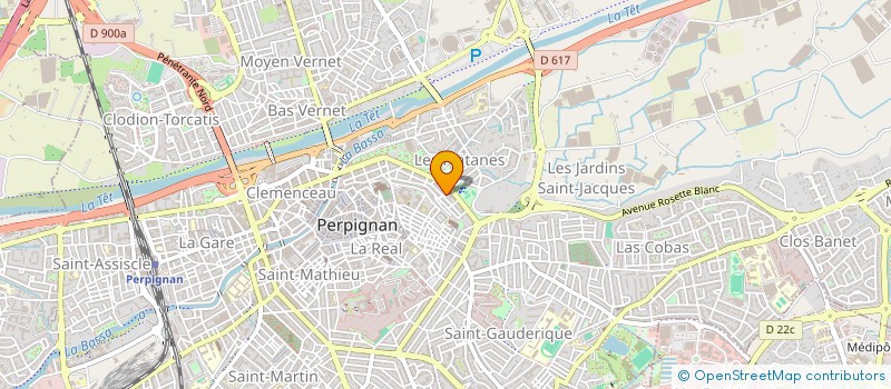 localisation de l'entreprise MONSIEUR AZIZ MENDAS  PERPIGNAN